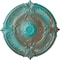 Ekena Millwork Attica Acanthus Leaf Medallion (Canopies up to 3 1/4"), 30 1/8"OD x 1 1/2"P, Copper Green Patina CM30ATCGS - alternate 1